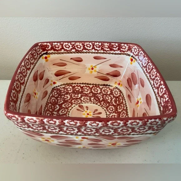 TWO Temp-Tations by Tara Old World Cranberry Red Serving Bowls - Picture 13 of 16